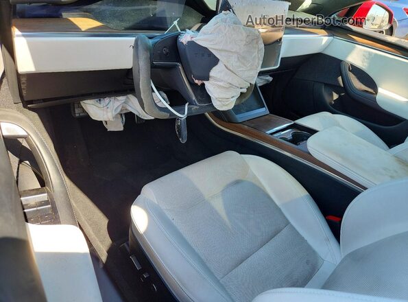 5YJSA1E56NF473877 2022 TESLA MODEL Red Dashboard view