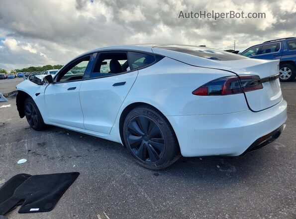 5YJSA1E59MF441973 2021 TESLA MODEL White Tył lewy