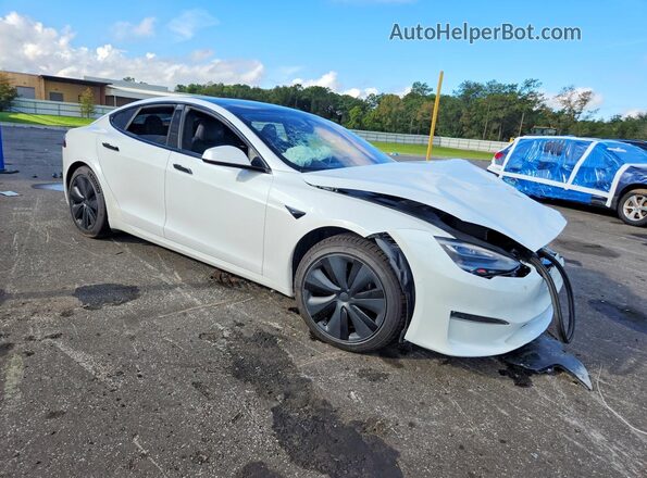 5YJSA1E59MF441973 2021 TESLA MODEL White Przód prawy