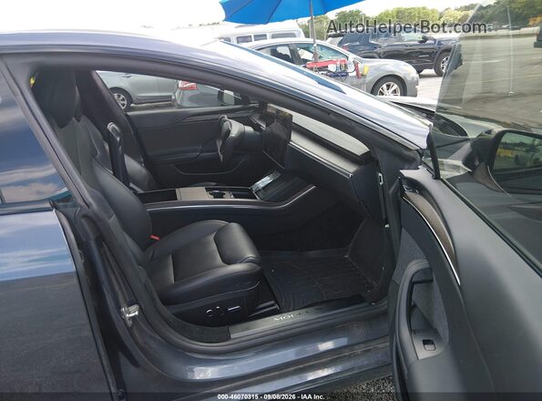 5YJSA1E5XMF428830 2021 TESLA MODEL S Gray Вид салону спереду