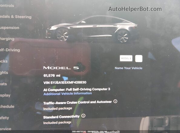 5YJSA1E5XMF428830 2021 TESLA MODEL S Gray Вид задніх сидінь