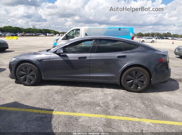 5YJSA1E5XMF428830 2021 TESLA MODEL S Gray Панорамний вид салону 360°