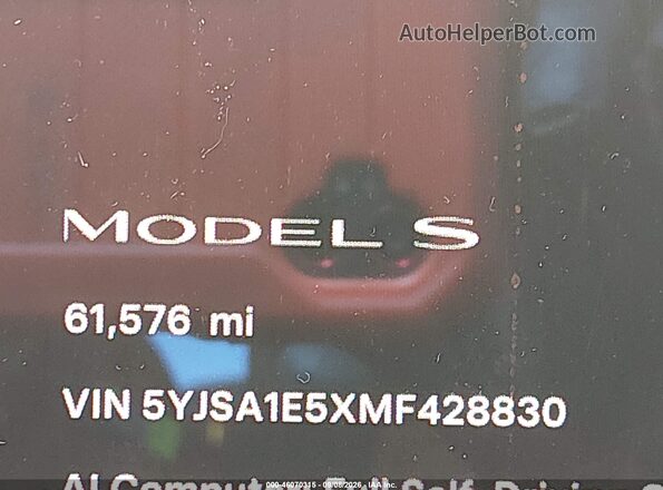5YJSA1E5XMF428830 2021 TESLA MODEL S Gray 