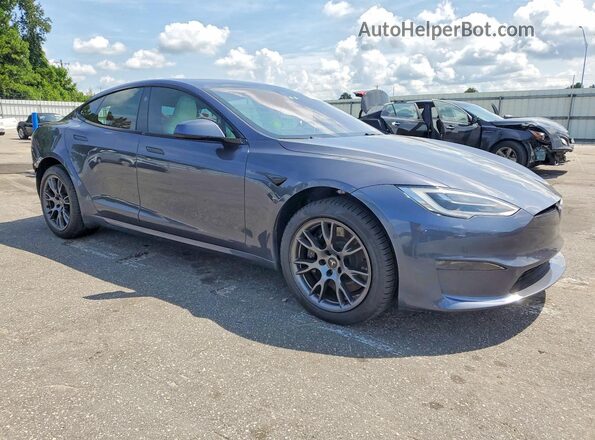 5YJSA1E5XMF451993 2021 TESLA MODEL Угольный Передняя правая четверть