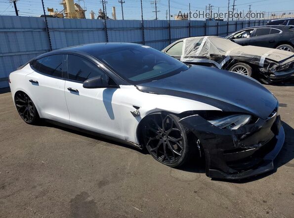 5YJSA1E63MF441766 2021 TESLA MODEL Two Tone Przód prawy