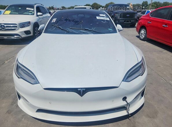 5YJSA1E64MF440271 2021 TESLA MODEL White Widok z przodu