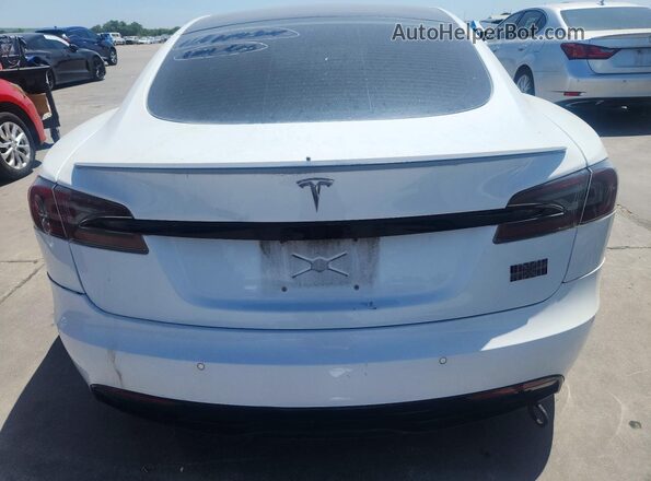 5YJSA1E64MF440271 2021 TESLA MODEL White Widok z tyłu