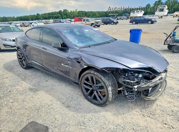 5YJSA1E65NF472969 2022 TESLA MODEL Charcoal Front right