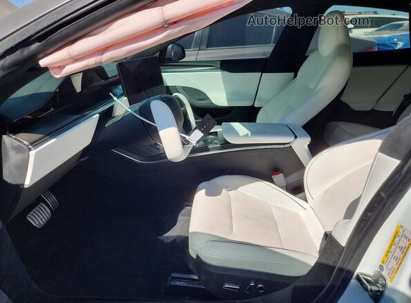5YJSA1E67NF479342 2022 TESLA MODEL Gray Front interior view