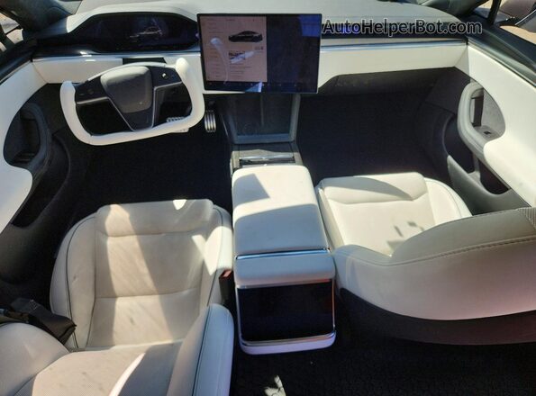 5YJSA1E67NF479342 2022 TESLA MODEL Gray Dashboard view