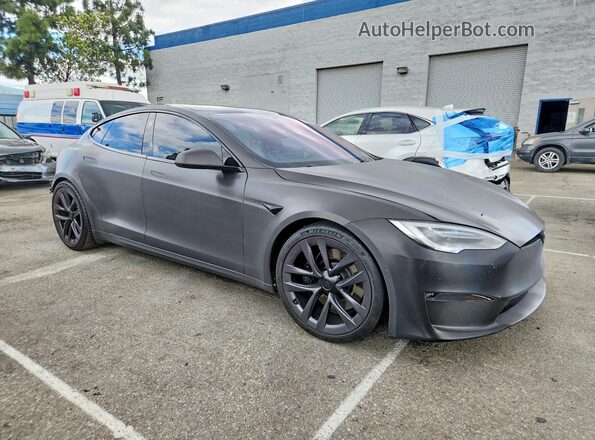 5YJSA1E68MF438636 2021 TESLA MODEL Black Передня права чверть
