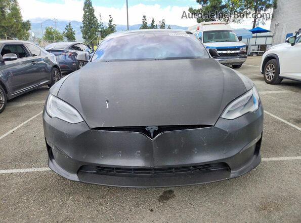 5YJSA1E68MF438636 2021 TESLA MODEL Black Вид спереду