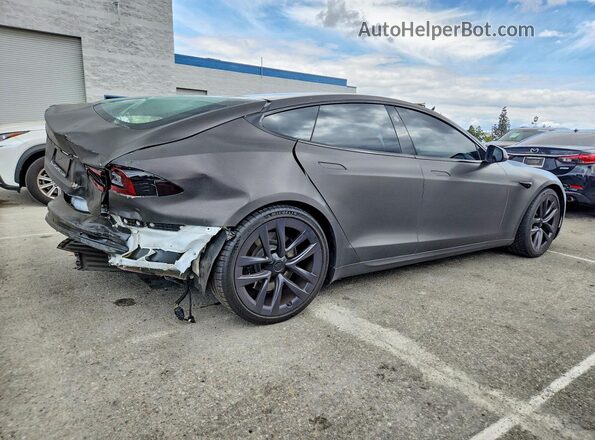 5YJSA1E68MF438636 2021 TESLA MODEL Black Задня права чверть