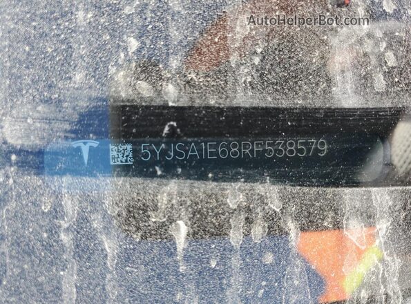 5YJSA1E68RF538579 2024 TESLA MODEL Charcoal VIN կոդի պիտակի տեսք