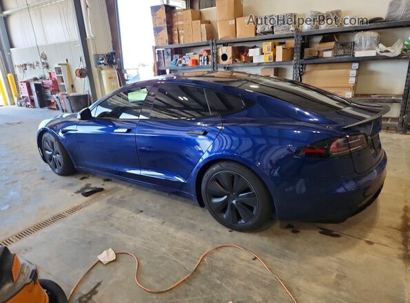 5YJSA1E69NF478628 2022 TESLA MODEL Blue Tył lewy