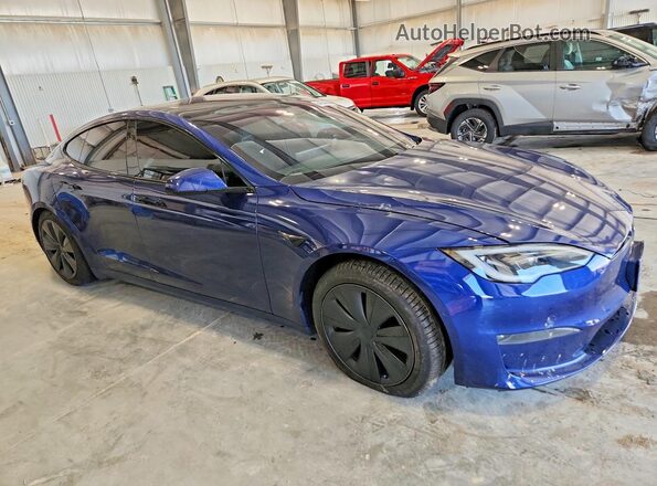 5YJSA1E69NF478628 2022 TESLA MODEL Blue Przód prawy