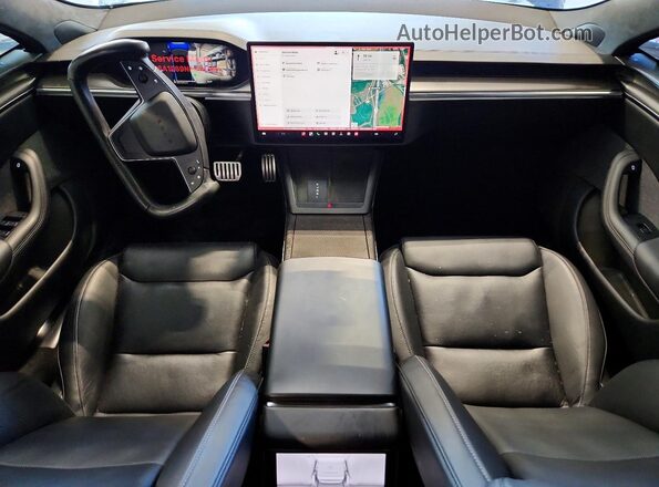 5YJSA1E69NF478628 2022 TESLA MODEL Blue Widok deski rozdzielczej