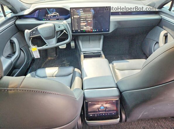 5YJSA1E6XMF433406 2021 TESLA MODEL Black Dashboard view