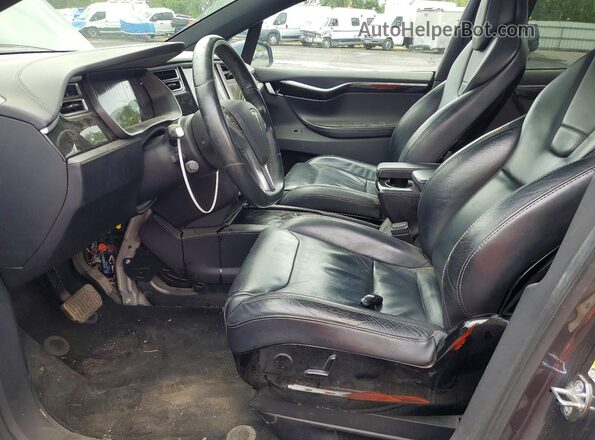 5YJXCAE24GF017840 2016 TESLA MODEL Угольный Вид салона спереди