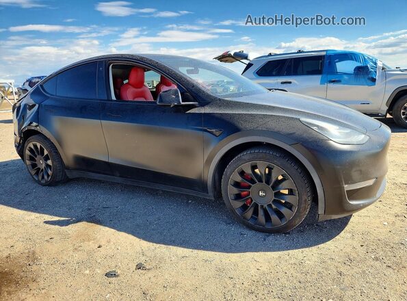 5YJYGAEE0MF191127 2021 TESLA MODEL Черный Передняя правая четверть