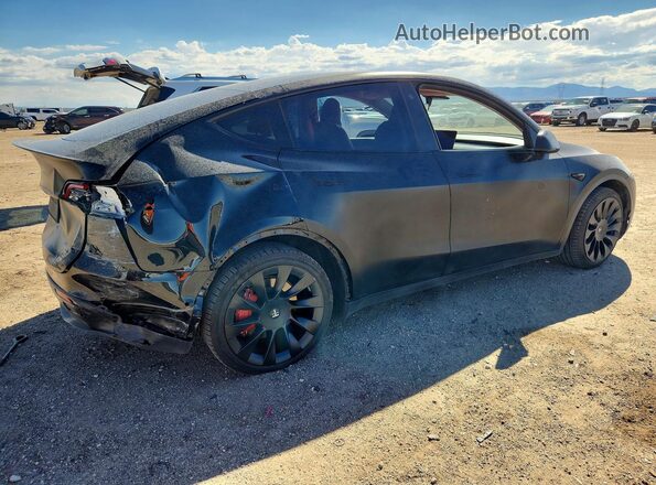 5YJYGAEE0MF191127 2021 TESLA MODEL Черный Задняя правая четверть