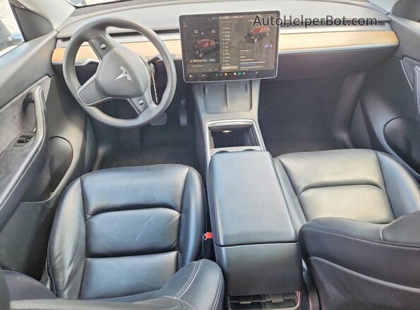 5YJYGAEE1MF243204 2021 TESLA MODEL Gray Dashboard view
