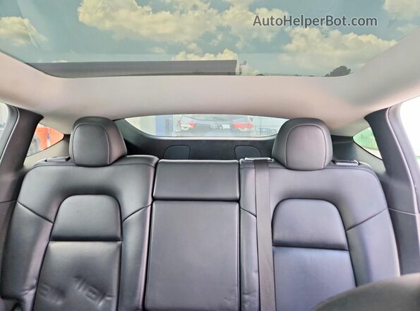 5YJYGAEE1MF243204 2021 TESLA MODEL Gray Rear seats view