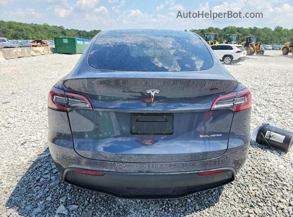 5YJYGAEE1MF243204 2021 TESLA MODEL Gray Rear view