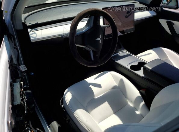 5YJYGAEE3MF228297 2021 TESLA MODEL White Vista del salpicadero