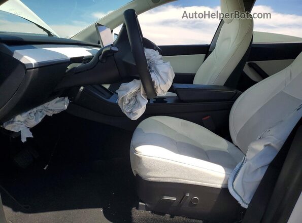 5YJYGAEE4MF189199 2021 TESLA MODEL White წინა სალონის ხედი