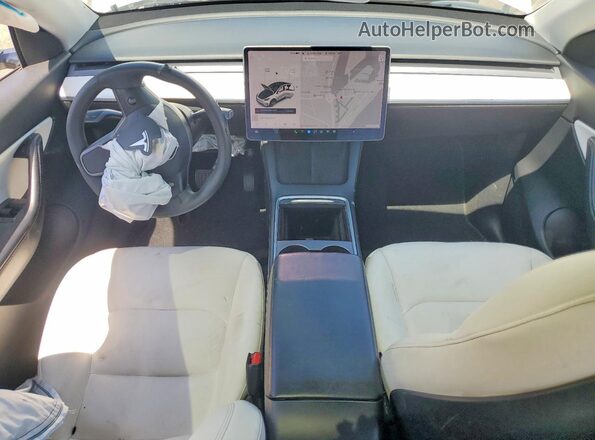 5YJYGAEE4MF189199 2021 TESLA MODEL White წინა პანელის ხედი