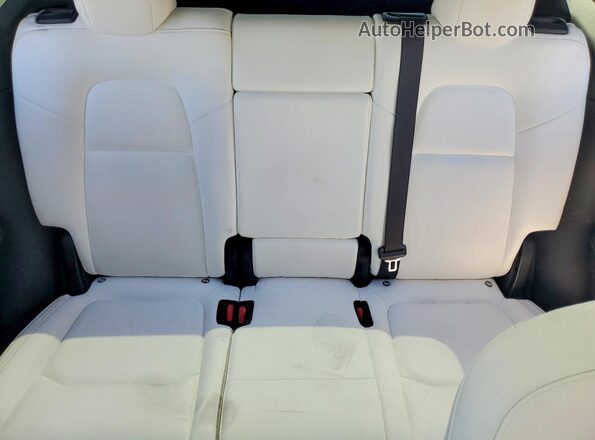 5YJYGAEE4MF189199 2021 TESLA MODEL White უკანა სავარძლების ხედი