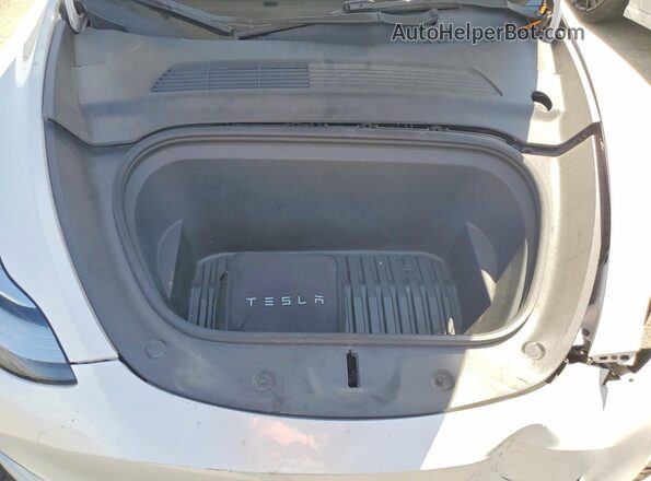5YJYGAEE4MF189199 2021 TESLA MODEL White ძრავის განყოფილების ხედი