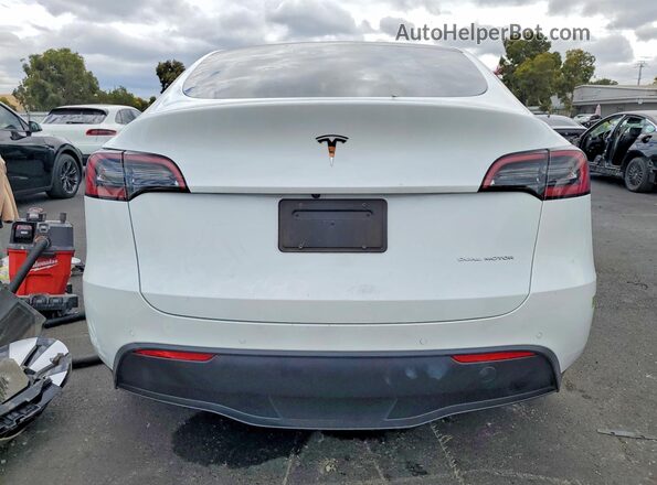 5YJYGAEE7MF214144 2021 TESLA MODEL White უკანა ხედი