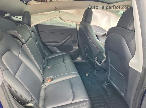 5YJYGDEE0LF045245 2020 TESLA MODEL Blue Vista de los asientos traseros