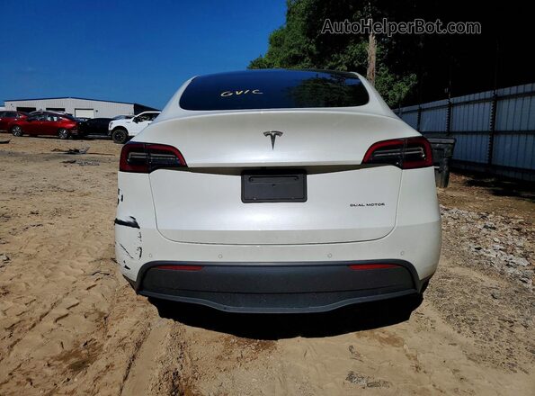 5YJYGDEE0MF144830 2021 TESLA MODEL White Vista trasera