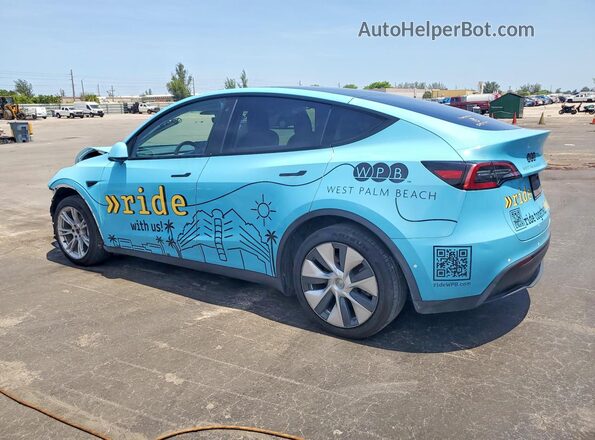 5YJYGDEE0MF279046 2021 TESLA MODEL Blue Задня ліва чверть