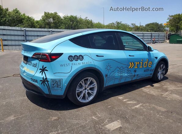 5YJYGDEE0MF279046 2021 TESLA MODEL Blue Задня права чверть