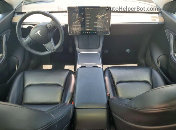 5YJYGDEE0MF279046 2021 TESLA MODEL Blue Вид панелі приладів