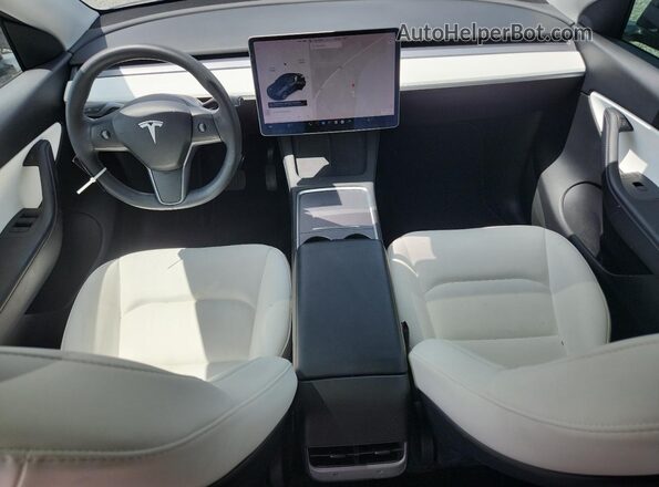 5YJYGDEE1MF186844 2021 TESLA MODEL Серый Вид панели приборов