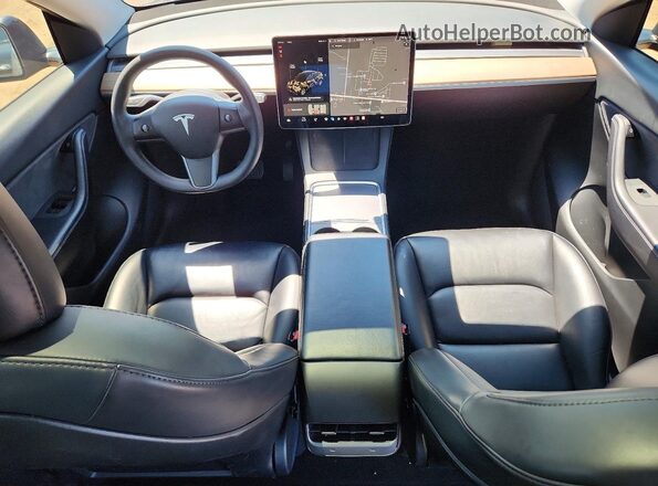 5YJYGDEE3MF160567 2021 TESLA MODEL Gray Widok deski rozdzielczej