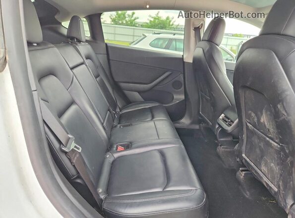 5YJYGDEE3MF255484 2021 TESLA MODEL White Հետևի նստատեղերի տեսք