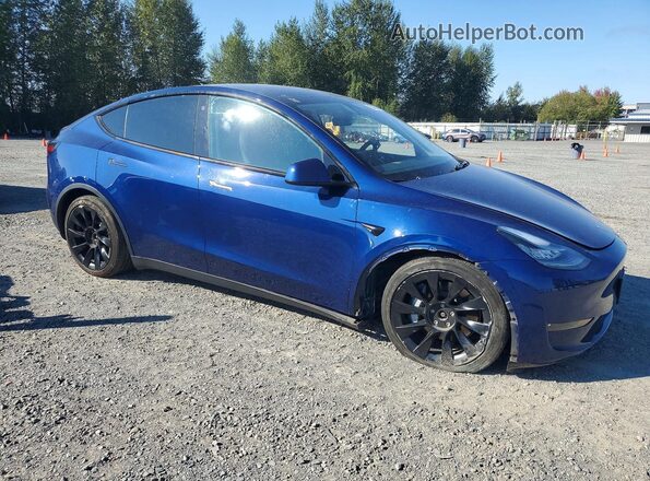 5YJYGDEE4MF073907 2021 TESLA MODEL Blue Przód prawy