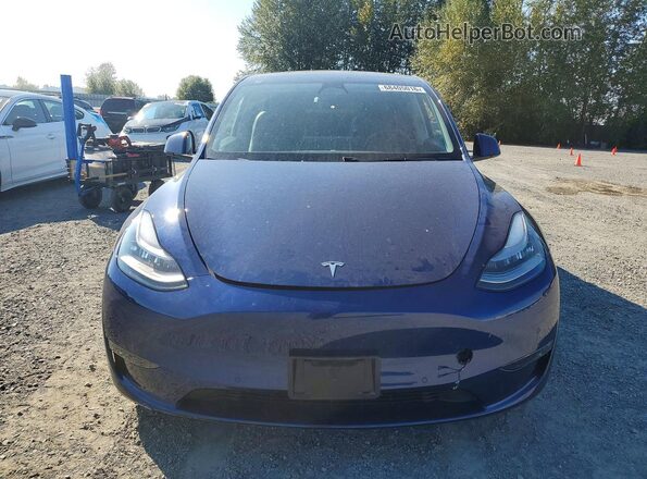 5YJYGDEE4MF073907 2021 TESLA MODEL Blue Widok z przodu