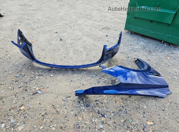 5YJYGDEE4MF074913 2021 TESLA MODEL Blue ძრავის განყოფილების ხედი