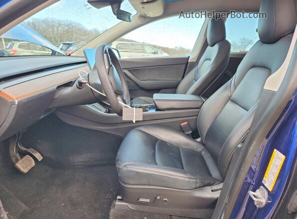 5YJYGDEE4MF074913 2021 TESLA MODEL Blue წინა სალონის ხედი