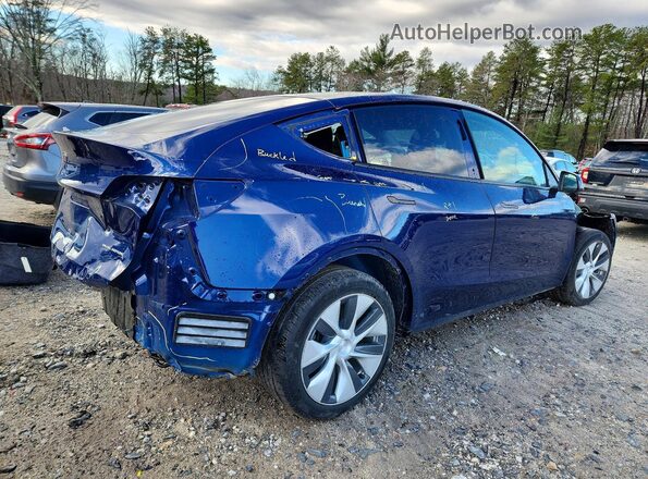 5YJYGDEE4MF074913 2021 TESLA MODEL Blue უკანა მარჯვენა