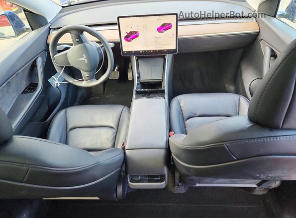 5YJYGDEE4MF074913 2021 TESLA MODEL Blue წინა პანელის ხედი
