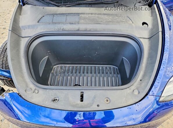 5YJYGDEE4MF074913 2021 TESLA MODEL Blue უკანა სალონის ხედი