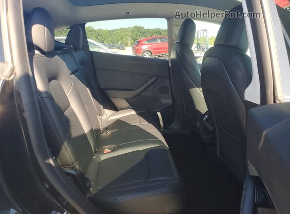 5YJYGDEE4MF094479 2021 TESLA MODEL Black უკანა სავარძლების ხედი